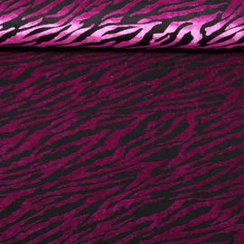 Stretchsamt Ausbrenner Lila