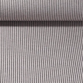 Strickjersey Gerippt Beige