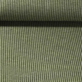 Strickjersey Gerippt Grün