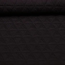 Strickjersey Gesteppt Dreiecke Dunkelbraun