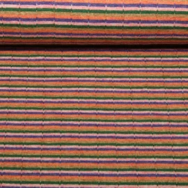 Strickjersey Jacquard Streifen Multicolor