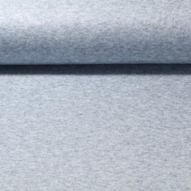 Strickjersey Melange Pastell Jeansblau