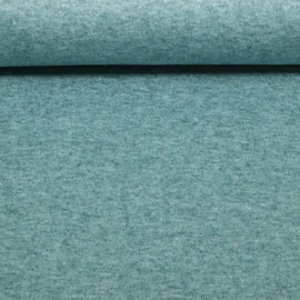 Strickjersey Melange Pastell Petrol 