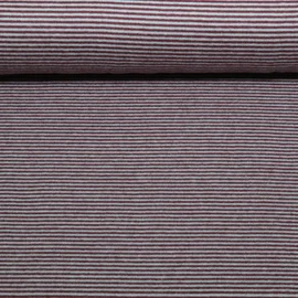 Strickjersey "Qjutie & the Qjutest" Streifen Braun Hellblau