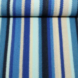 Strickjersey Streifen Blau