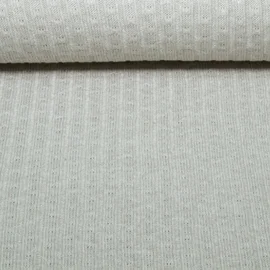 Strickjersey Strickzopf Grau