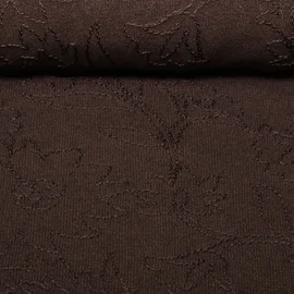Stricksweat Blumen Bestickt Braun