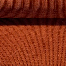 Stricksweat Lurex Ziegelrot