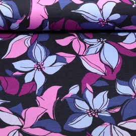 Sweat Blüten Navy Angeraut