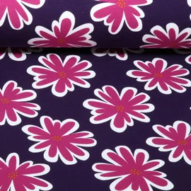 Sweat Blumen Lila Fuchsia Angeraut