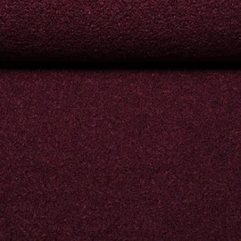 Sweat  Bouclé Uni Bordeaux