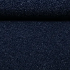 Sweat  Bouclé Uni Navy