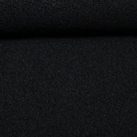 Sweat  Bouclé Uni Schwarz