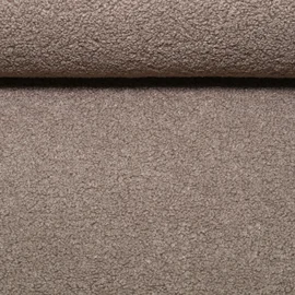 Sweat  Bouclé Uni Taupe