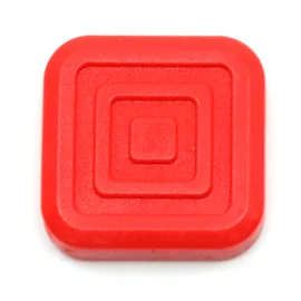 Taschenbodennägel Kunststoff 4 Stück Feuerrot D820