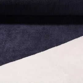 Teddy-Cord Doubleface Navy