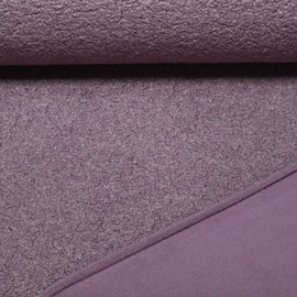 Teddyfleece - Doubleface Uni Brombeere