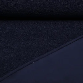 Teddyfleece - Doubleface Uni Marine