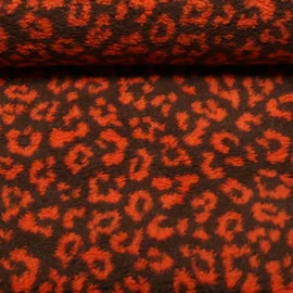 Teddyfleece Jacquard Leo Braun Orange