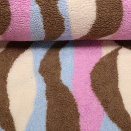 Teddyfleece Swirl Lila Multicolor