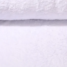 Teddyfleece Uni Weiß