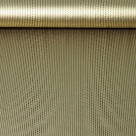 Thermo Futterstoff Punkte Gold Schwarz
