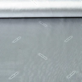 Thermo Futterstoff Punkte mit Logo Silber Schwarz