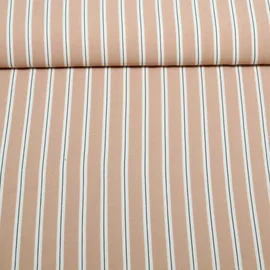 Viskose Crepe Streifen Sand