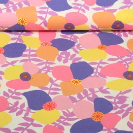 Viskoseleinen "Lema Poppies" Lavendel von Nerida Hansen