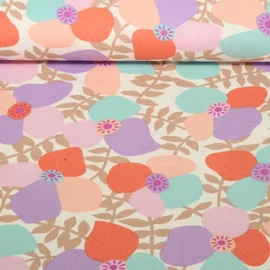 Viskoseleinen "Lema Poppies" Offwhite von Nerida Hansen