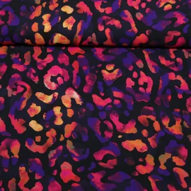 Viskose Leo Abstrakt Schwarz