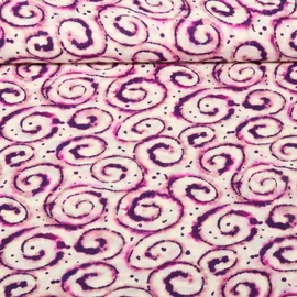 Viskose-Popeline Digitaldruck Tie Dye Lila