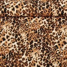 Viskose Popeline Leo Klein Beige
