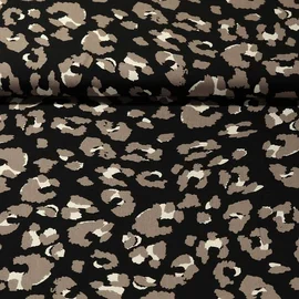 Viskose Popeline Leo Schwarz 