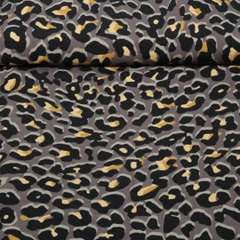Viskose-Popeline Leo Taupe