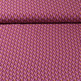 Viskose Popeline Tulpen Aubergine