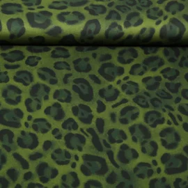 Viskose Satin Leo Grün