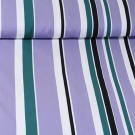 Viskose Streifen Lavendel