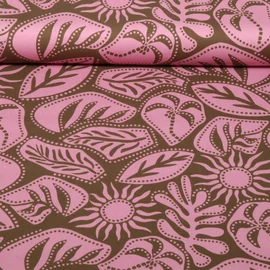 Viskose Stretch Tropical Khaki