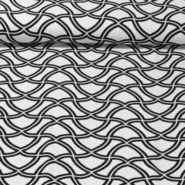 Viskose Twill Wellen Wollweiß