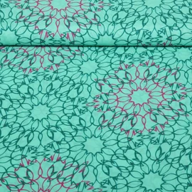 Viskose Voile Beach Kollektion Mandala Mint