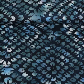 Viskose Webware Batik Blau