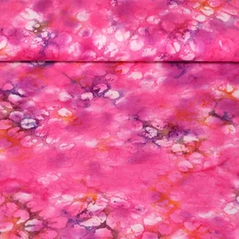 Viskose Webware Batik Pink
