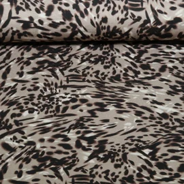 Viskosejersey   Digitaldruck Leo Abstrakt Grau