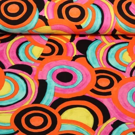 Viskosejersey Kreise Pink