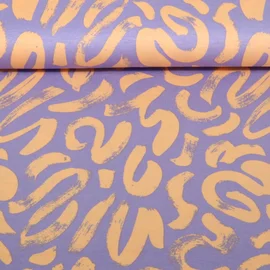 Viskosejersey Pinselmalerei Lila