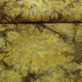 Viskoseleinen Batik Khaki