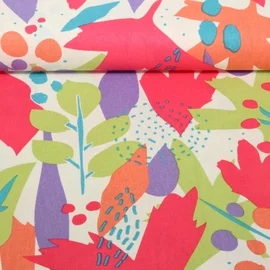 Viskoseleinen Blüten Blätter Weiß Koralle