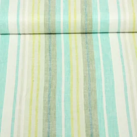 Viskoseleinen Streifen Grün Garngefärbt