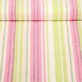 Viskoseleinen Streifen Pink Garngefärbt